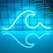 Summer Wave Neon Sign for Wall Decor - Dimmable LED Ocean Wave Night Light for Living Room, Bedroom, Office, and Summer Parties